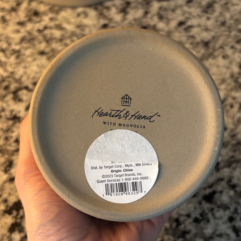 Hearth & Hand Cream and Tan Ceramic Canister Duo - Picture 2 of 5